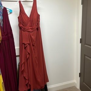 Azazie Dark Red Bridesmaids Dress